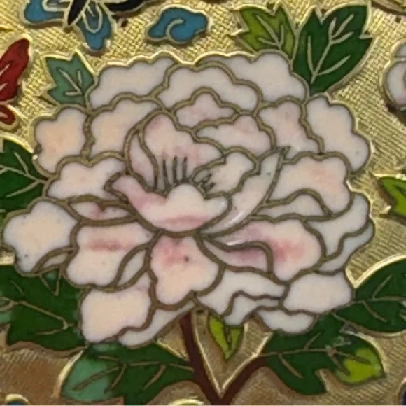 💖 Vintage Cloisonné Trinket Box - Picture 9 of 11